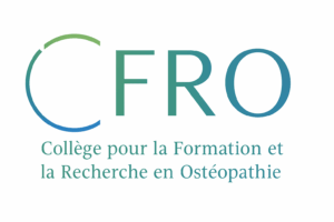 Logo du CFRO, société savante dédiée à la structuration scientifique de l’ostéopathie en France
